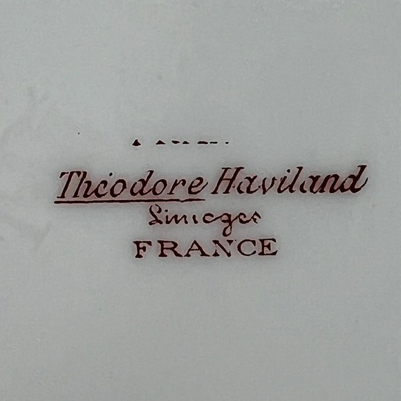 Theodore Haviland Limoges Plate 1930s France Pink Floral 8.5” Vintage - Picture 4 of 5